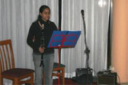 Christine D'Rozario performing Clarinet